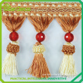 Guangzhou curtain accessories beaded curtain tassel lace fringe